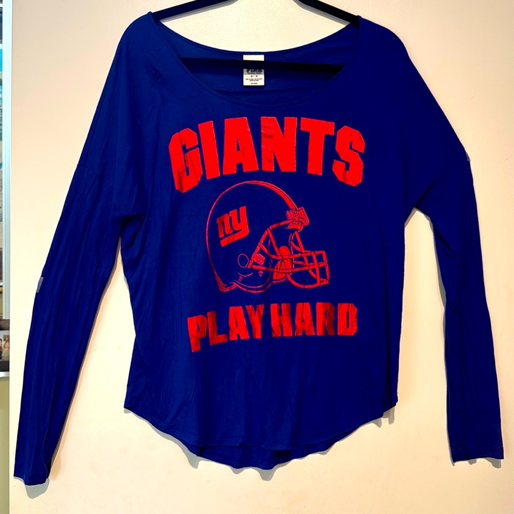 Victoria’s Secret PINK NFL NEW YORK NFL GIANTS Jersey Top